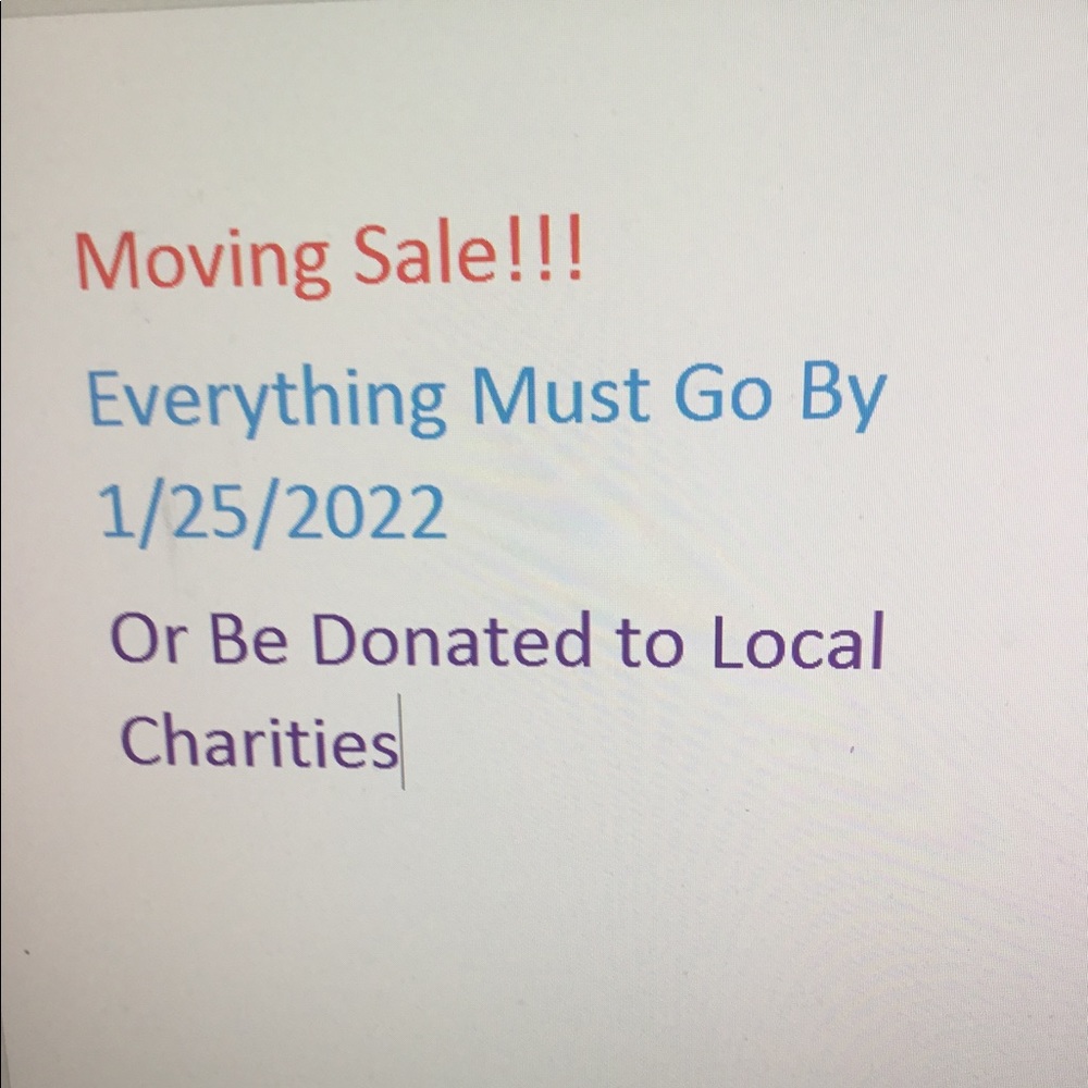 Moving Out Of State, nothing goes with me from this closet!